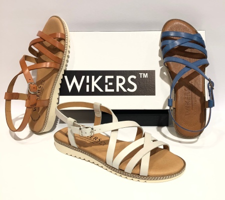 sandalia wikers piel colores mujer